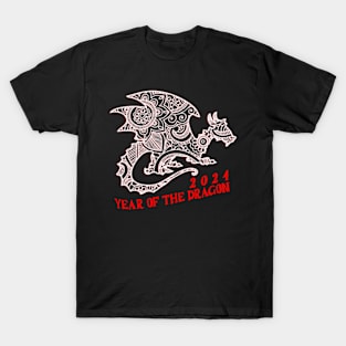 2024 Year of the Dragon, Hello 2024, Year of the Dragon 2024, Happy New Year 2024 T-Shirt